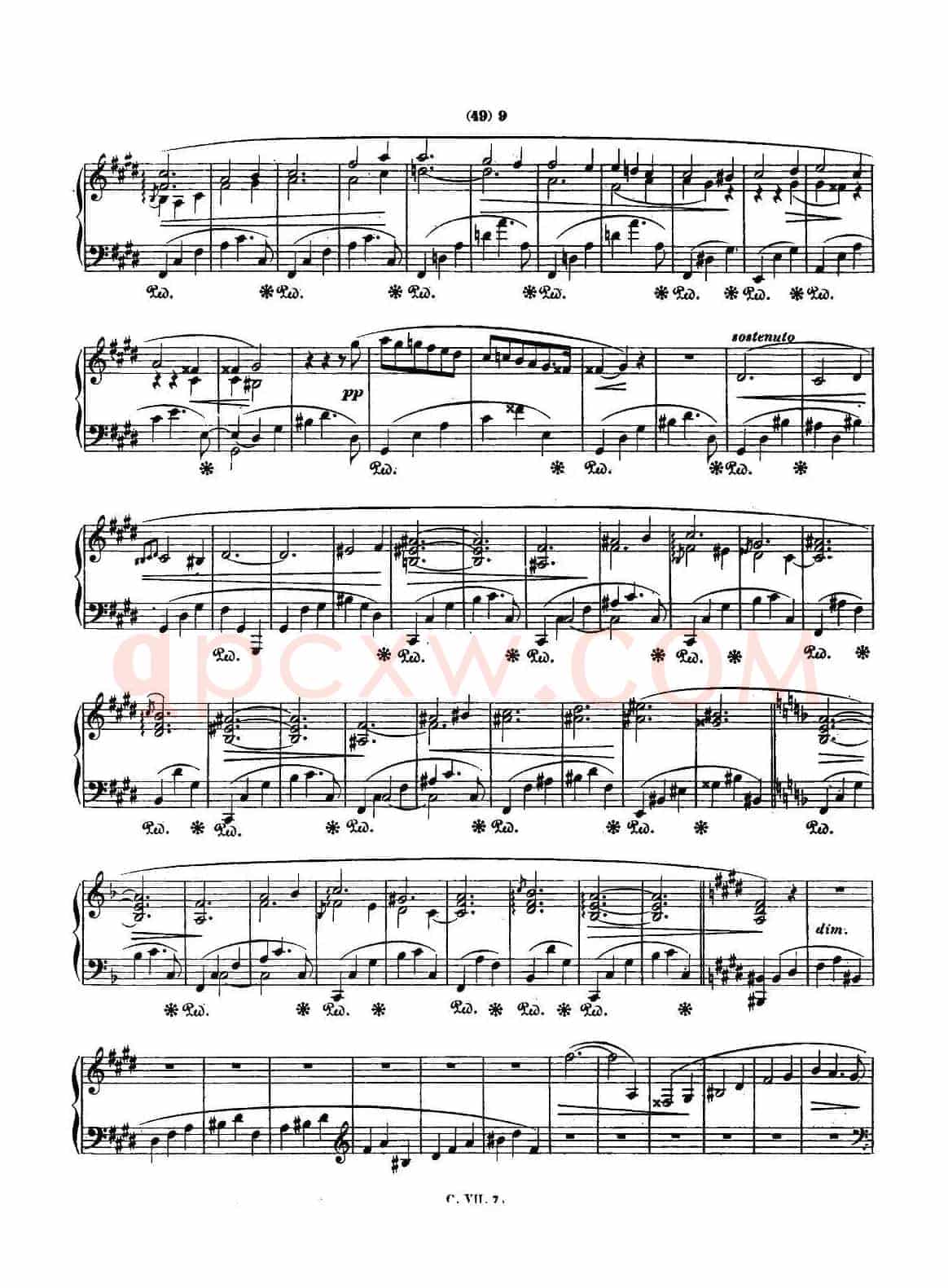 肖邦 钢琴谐谑曲 Chopin Scherzo(No.4 E大调,Op.54)