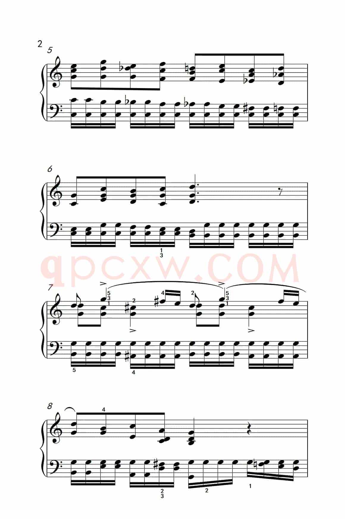 莫什科夫斯基 钢琴练习曲（第四首）