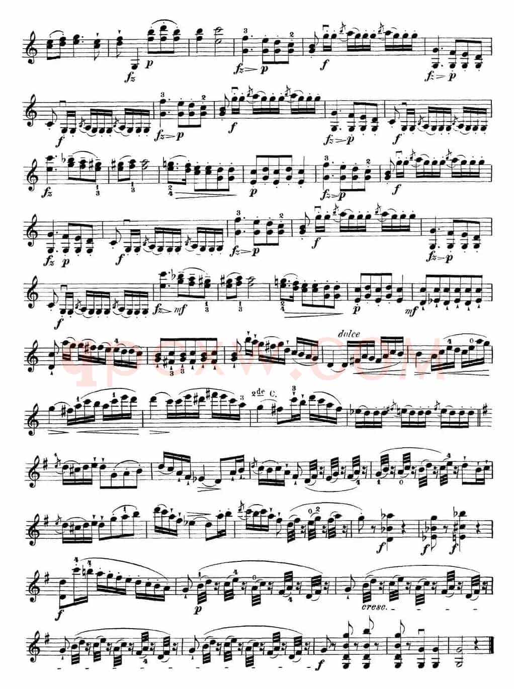 马扎斯小提琴练习曲 Op.36 第一册 特殊练习曲（26）