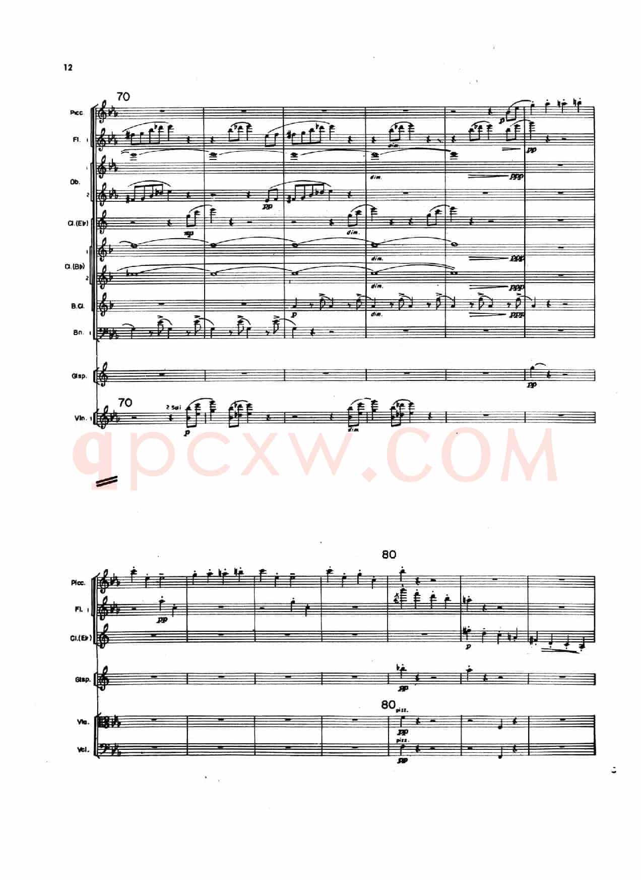 OVERTURE TO CANDIDE(《坎迪德》序曲)(交响乐总谱)