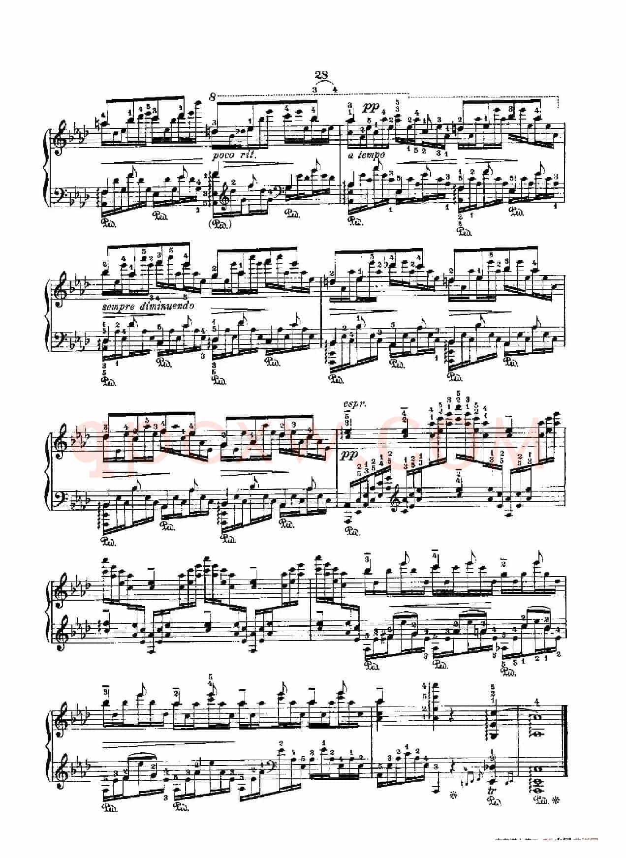 53首以肖邦练习曲为素材而作的练习曲（No.25）