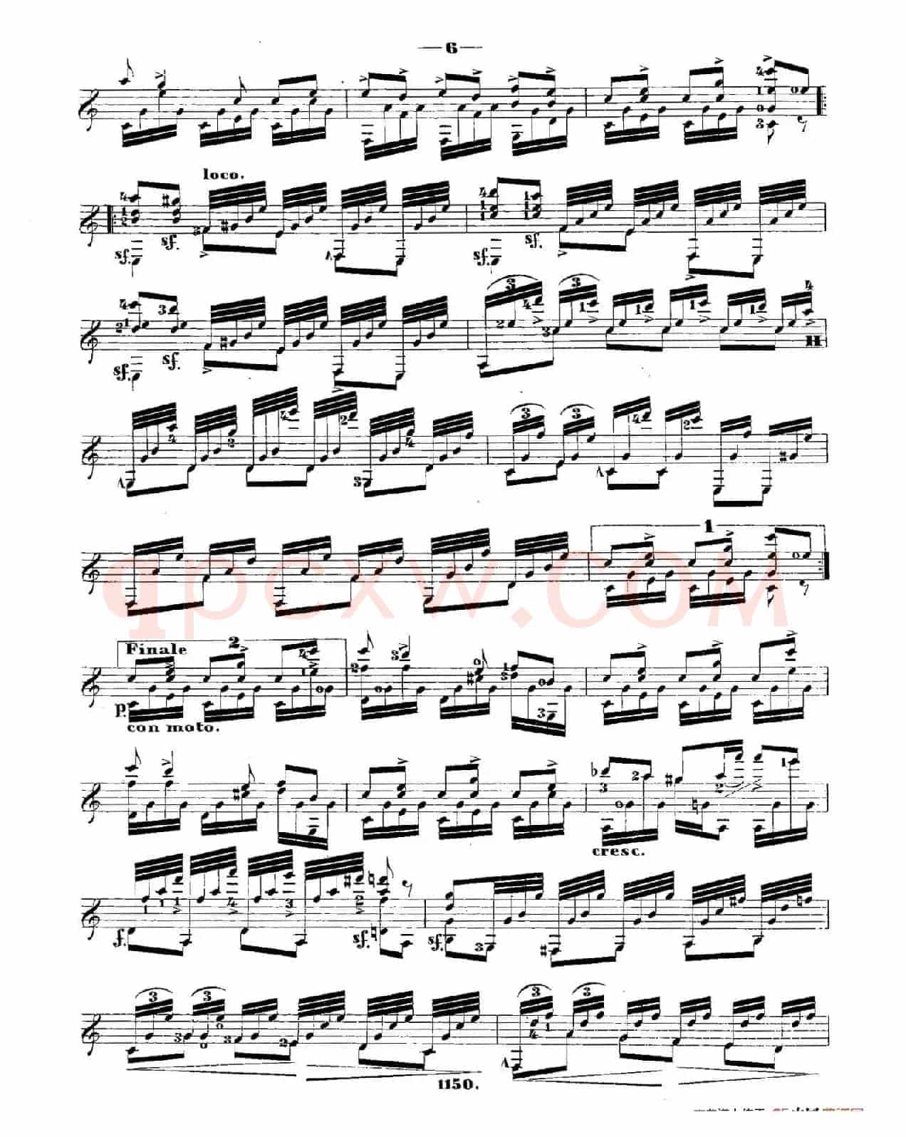 ​梅尔兹-—韦伯主题变奏随想曲 Op.50（古典吉他）