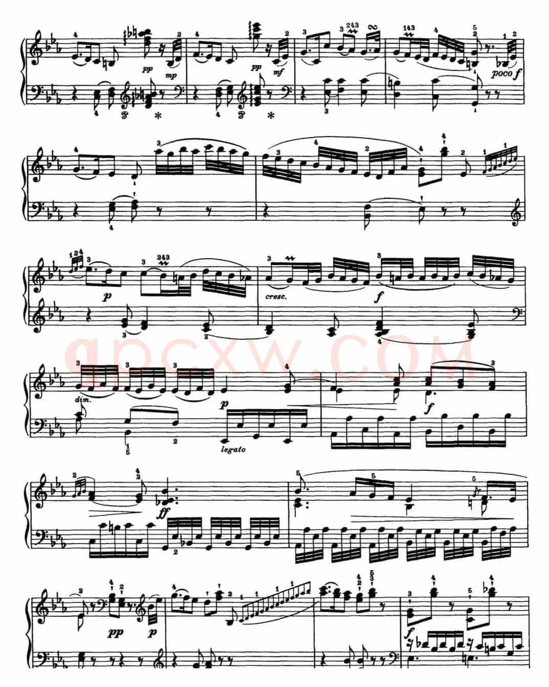 海顿 钢琴奏鸣曲 Hob XVI 38 in E-flat major