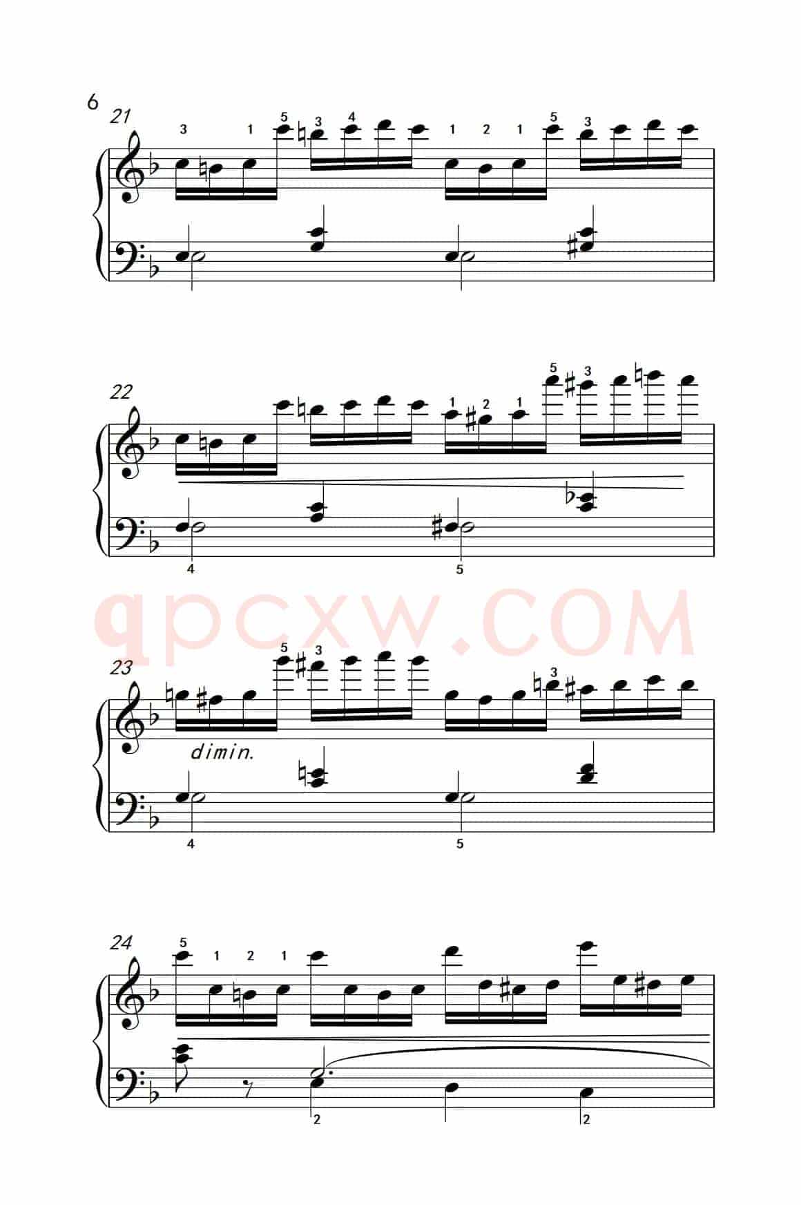 第七级2.练习曲（中央音乐学院 钢琴（业余）考级教程 7-9级）