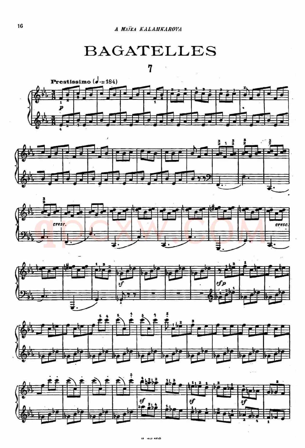 Tcherepnin - 10 Bagatelles Op.5(齐尔品-10首小品·7)