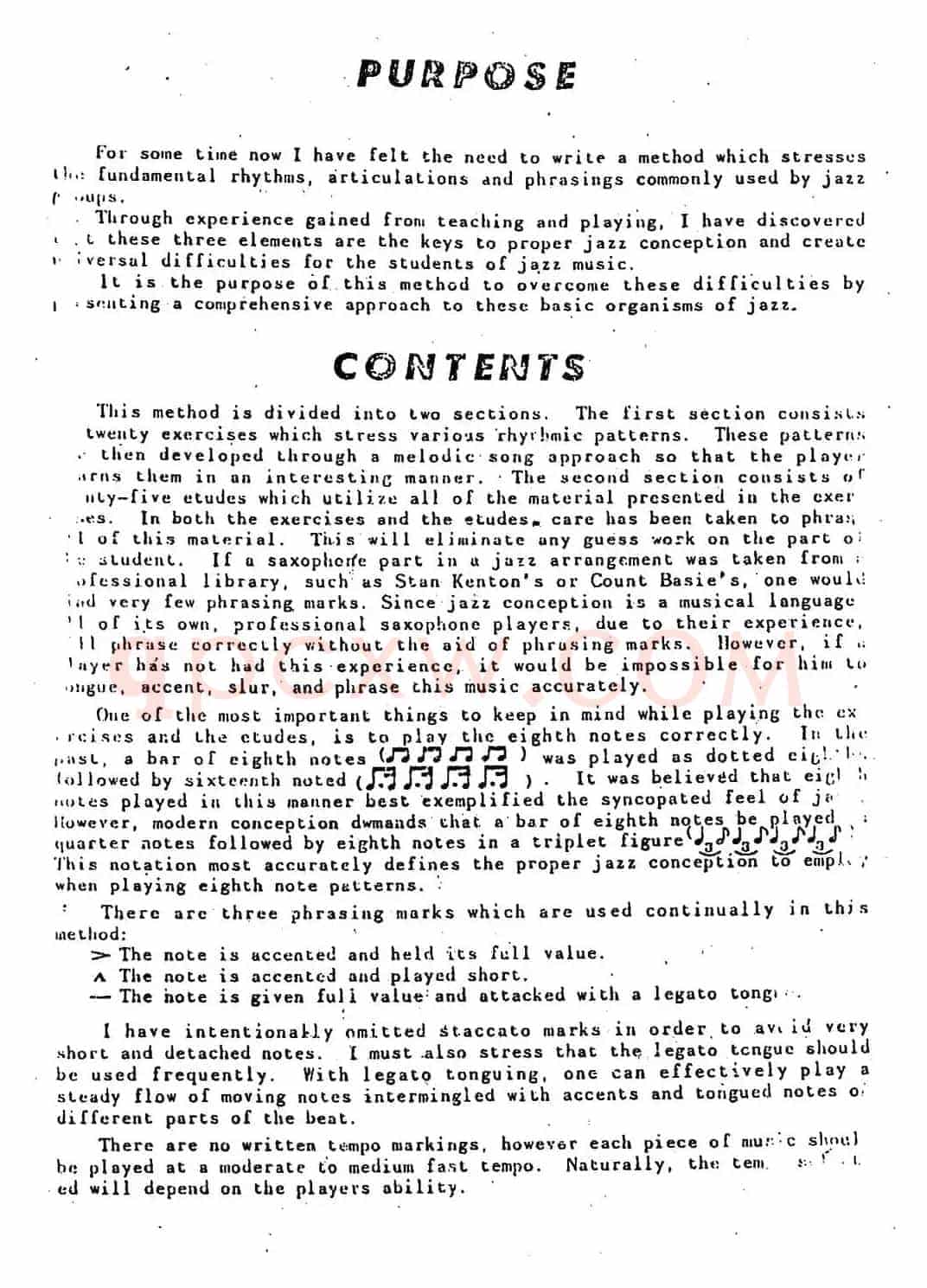 Intermediate Jazz Conception by Lennie Niehaus（20 Jazz Exercises）