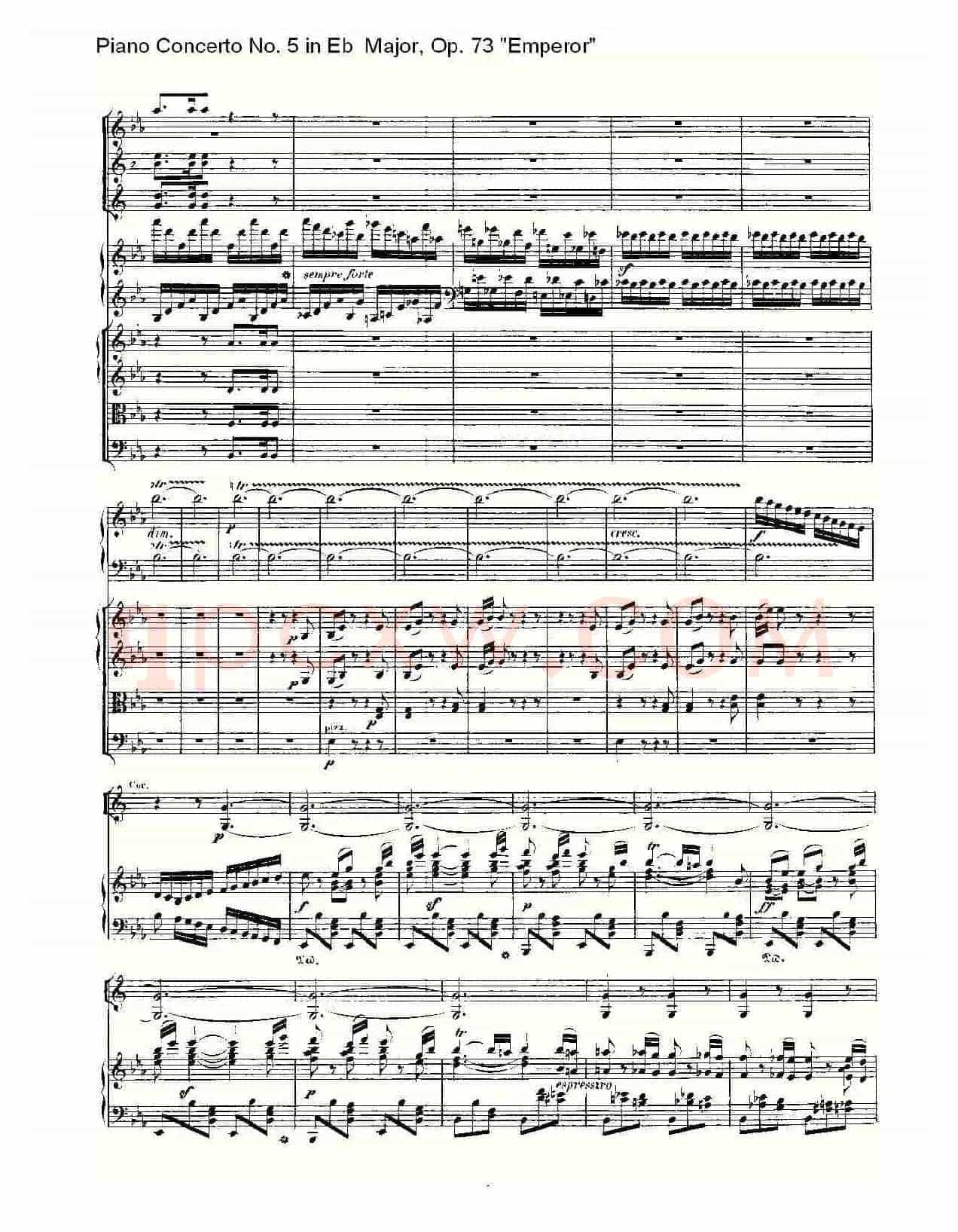 Eb大调钢琴第五协奏曲 Op.73“皇帝”第三乐章