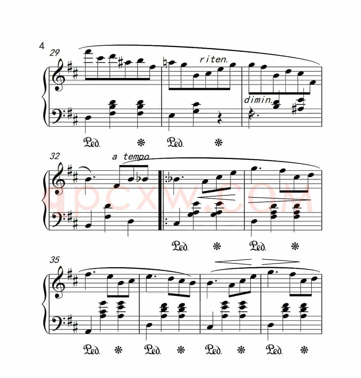 第六级 圆舞曲（中国音乐学院钢琴考级作品1~6级）