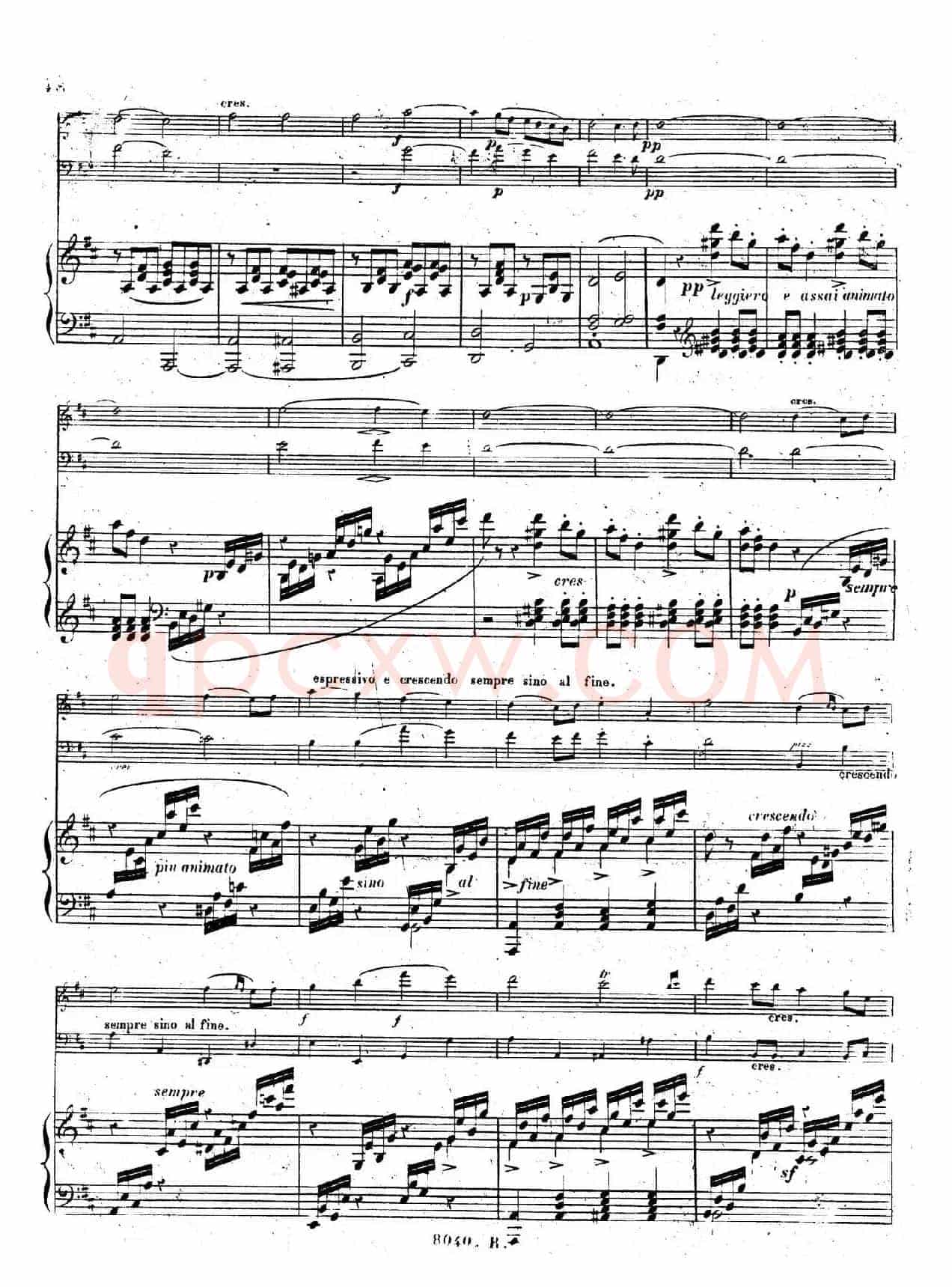 Piano Trio No.1 in d Minor Op.49(d小调第一钢琴三重奏·第四乐章)