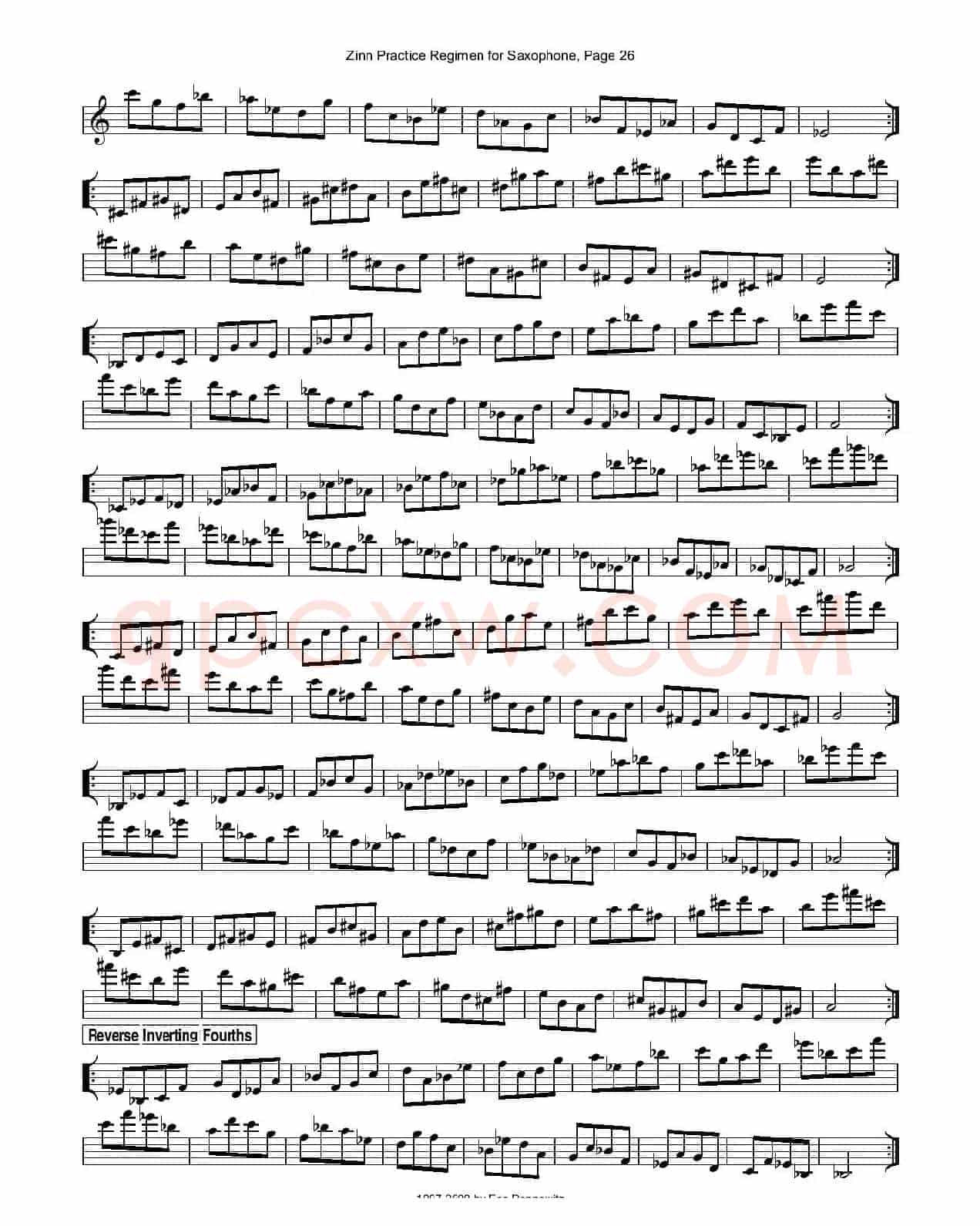 ZinnRegimenSax2009练习曲