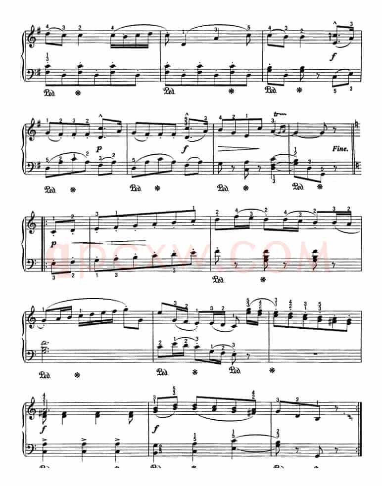 不可不弹的世界钢琴名曲：小步舞曲