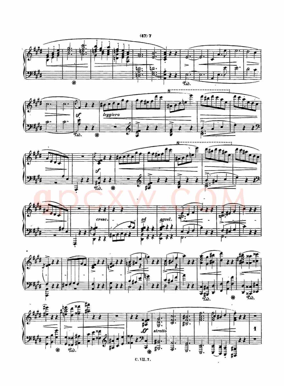 肖邦 钢琴谐谑曲 Chopin Scherzo(No.4 E大调,Op.54)