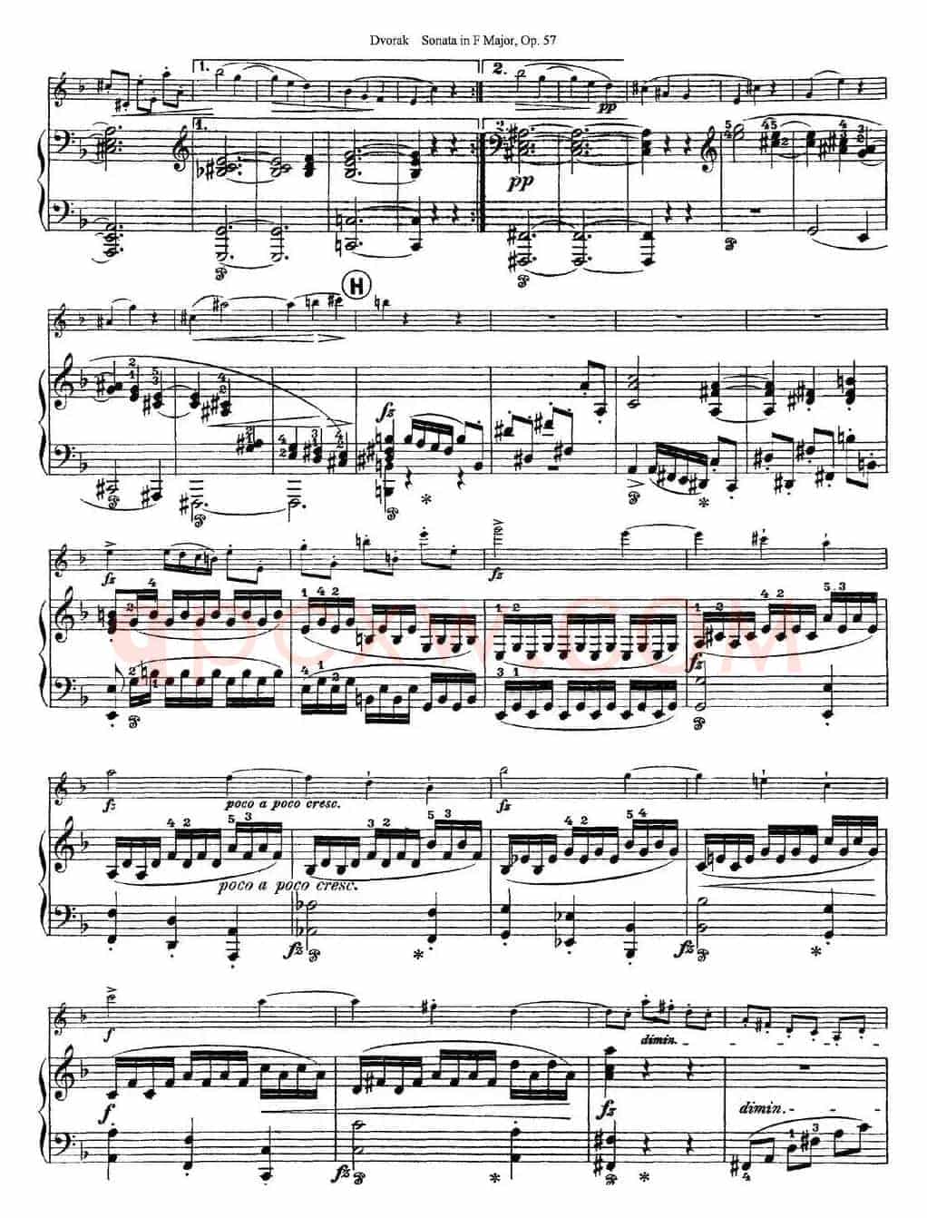 Violin Sonata Op.57（小提琴+钢琴伴奏）