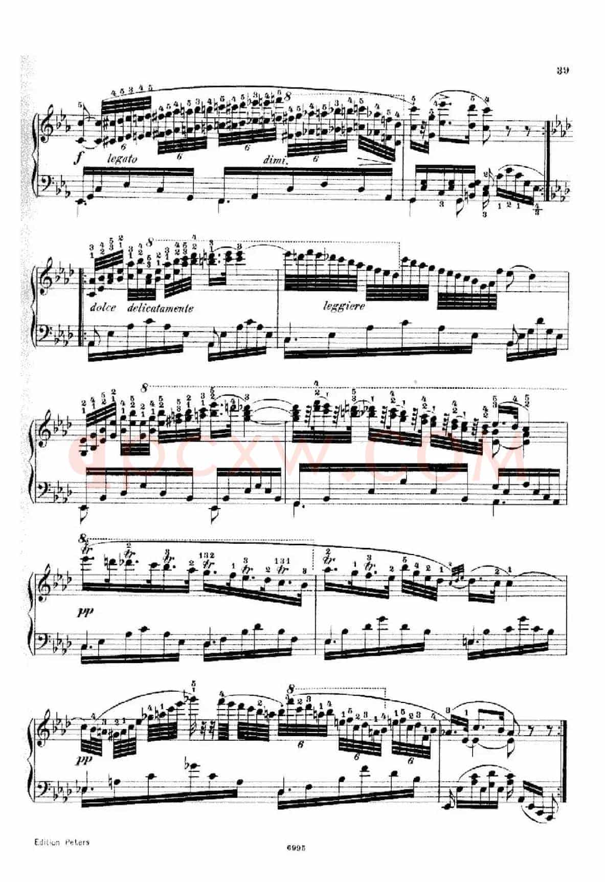School of the Virtuoso Op.365(60首钢琴高级练习曲·15)