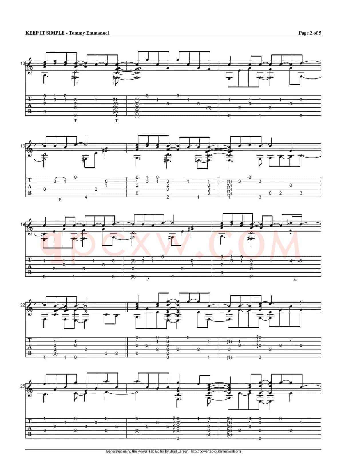 tommy emmanuel：keep it simple（指弹吉他）