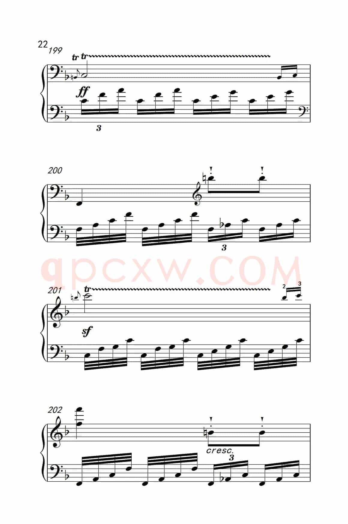 奏鸣曲 Opus 10 Nr.2 第一乐章（贝多芬奏鸣曲集 2）