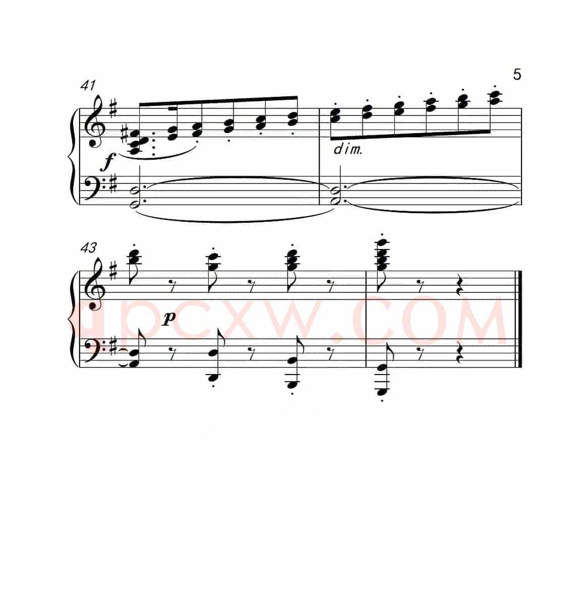 第四级 儿童短曲（中国音乐学院钢琴考级作品1~6级）