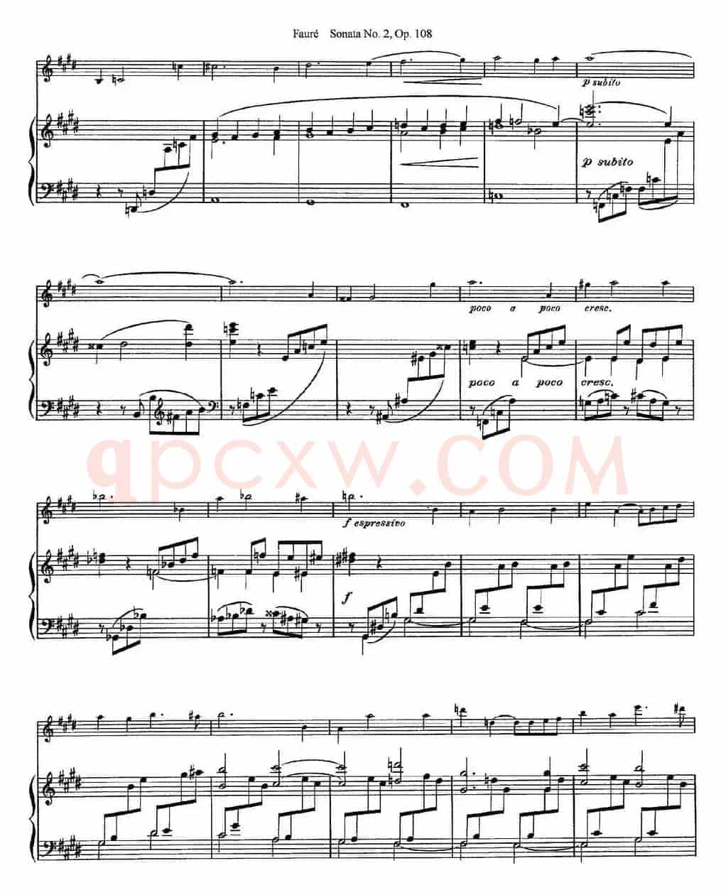 Violin Sonata No.2 Op.108（小提琴+钢琴伴奏）