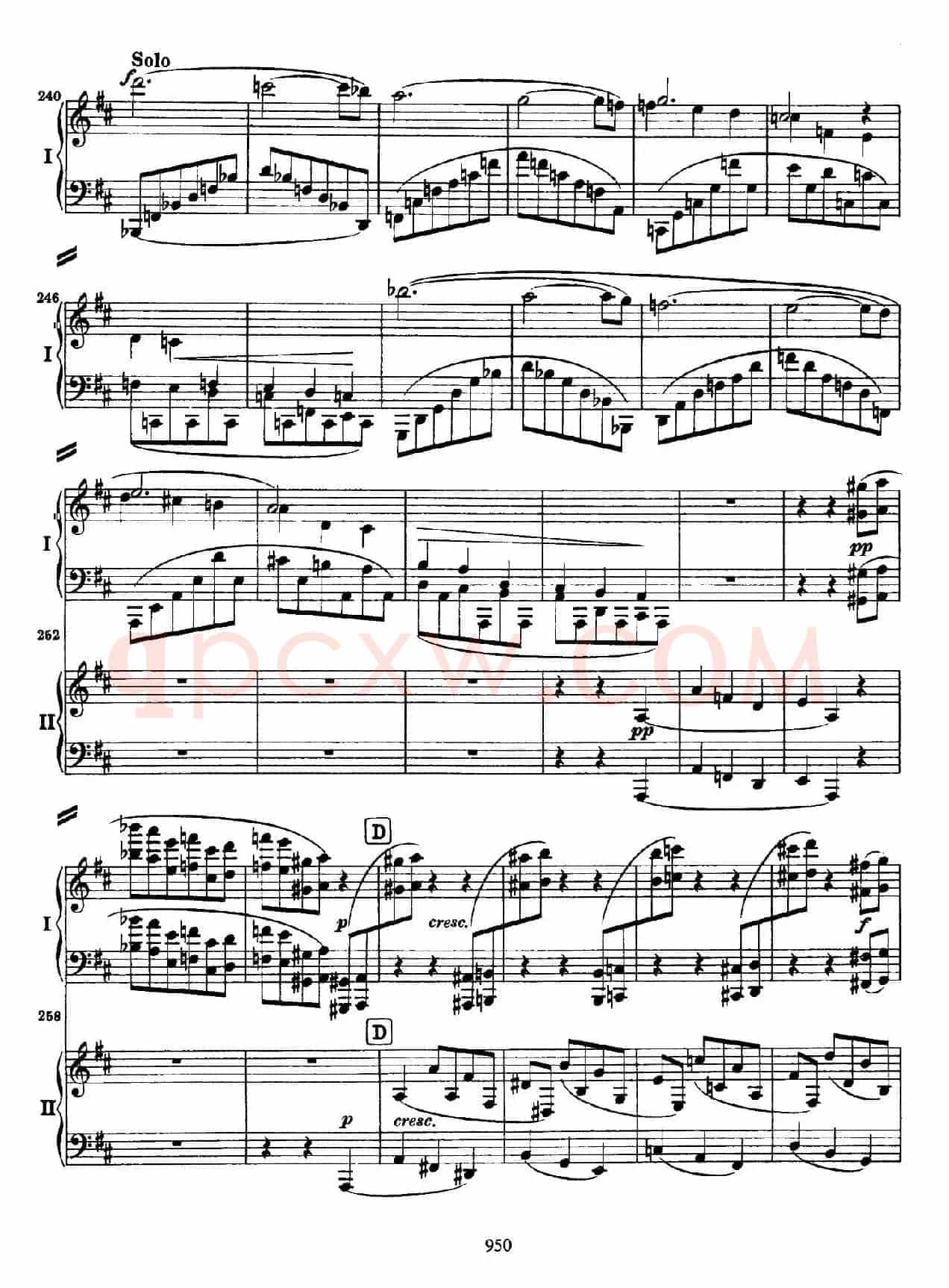 降B大调第二钢琴协奏曲（P51——60）