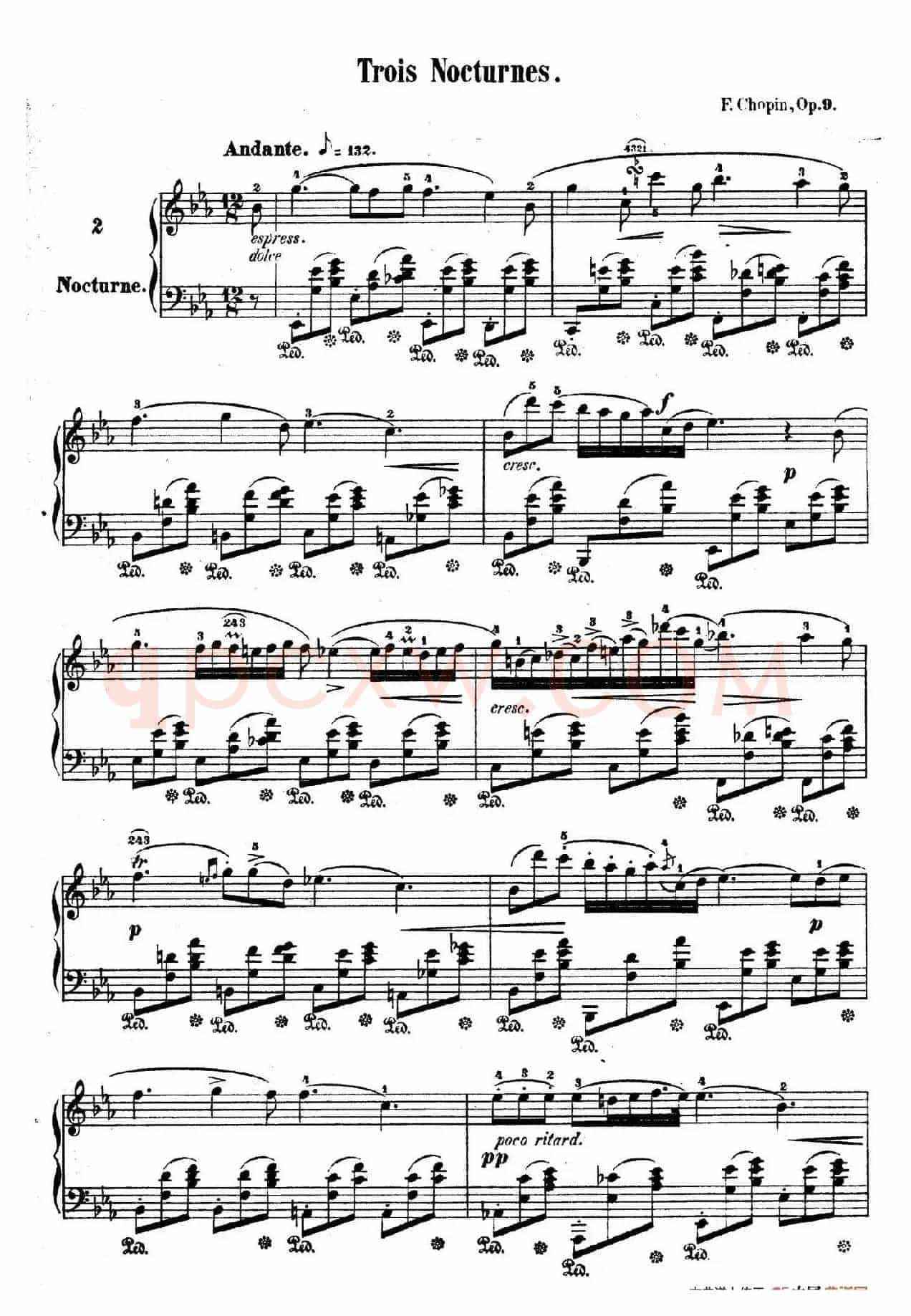 3 Nocturnes Op.9(3首夜曲·2)