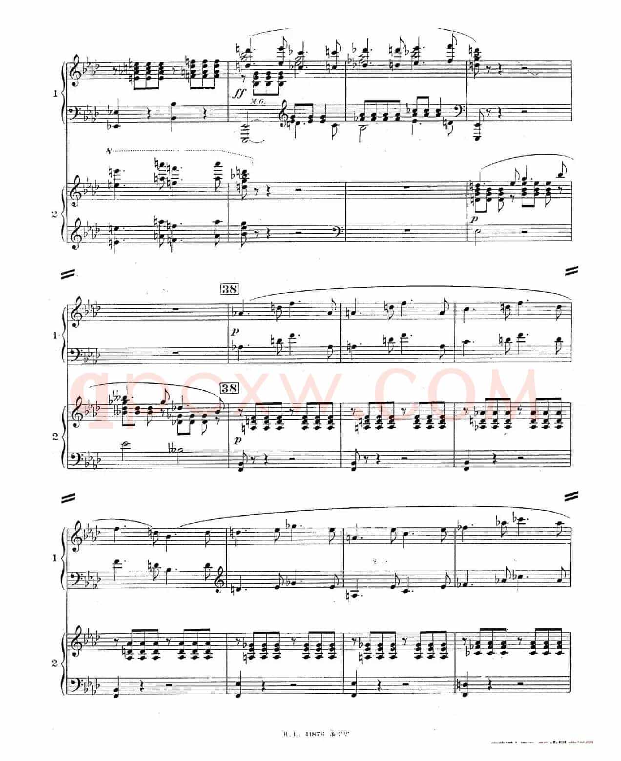 Concerto for 2 Pianos in d Minor(d小调双钢琴协奏曲· 第二乐章)