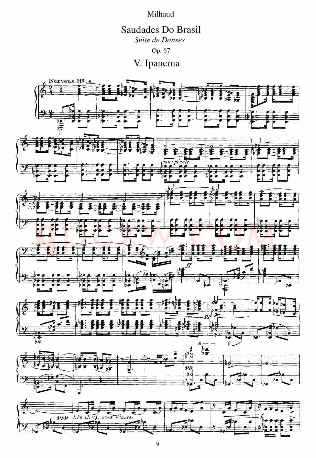 Saudados do Brasil Op.67(巴西回忆·Ⅴ)