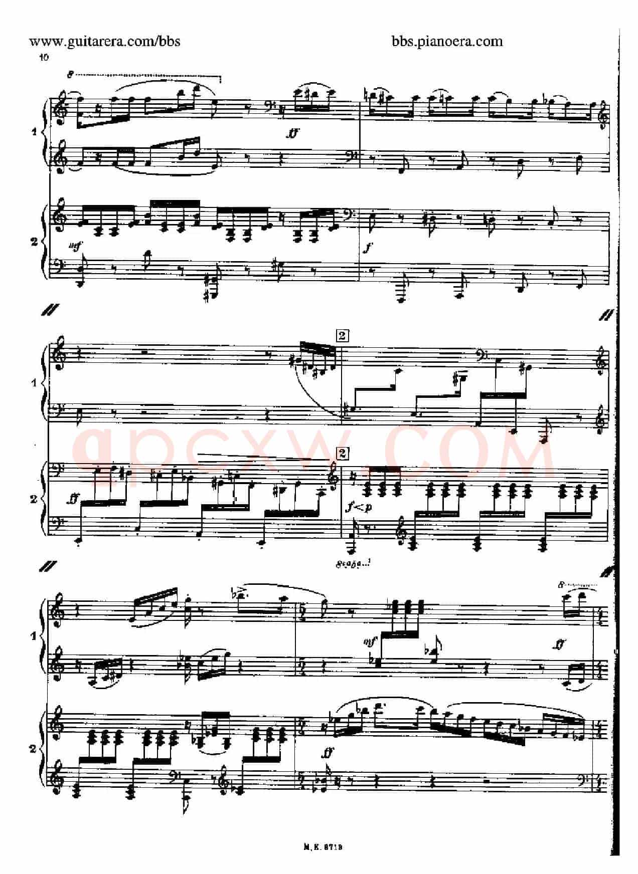 Sonata for Two Pianos(双钢琴奏鸣曲)