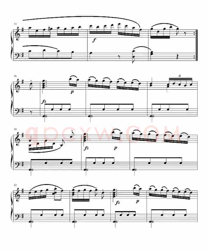 吉普赛回旋曲（全国钢琴演奏（业余）考级第六级曲目）