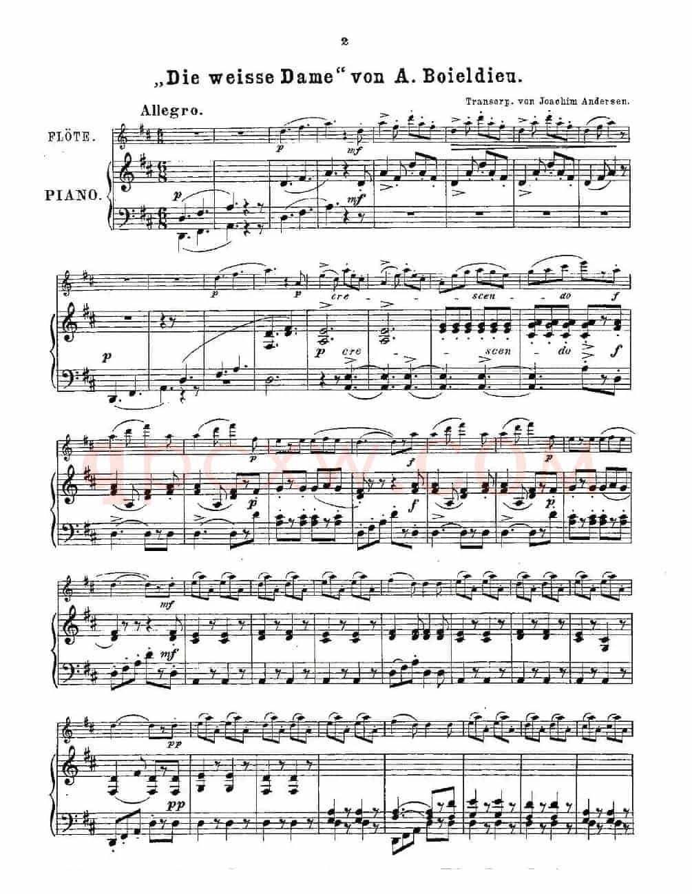 Opern-Transcriptionen.Op.45-3（长笛+钢琴伴奏）