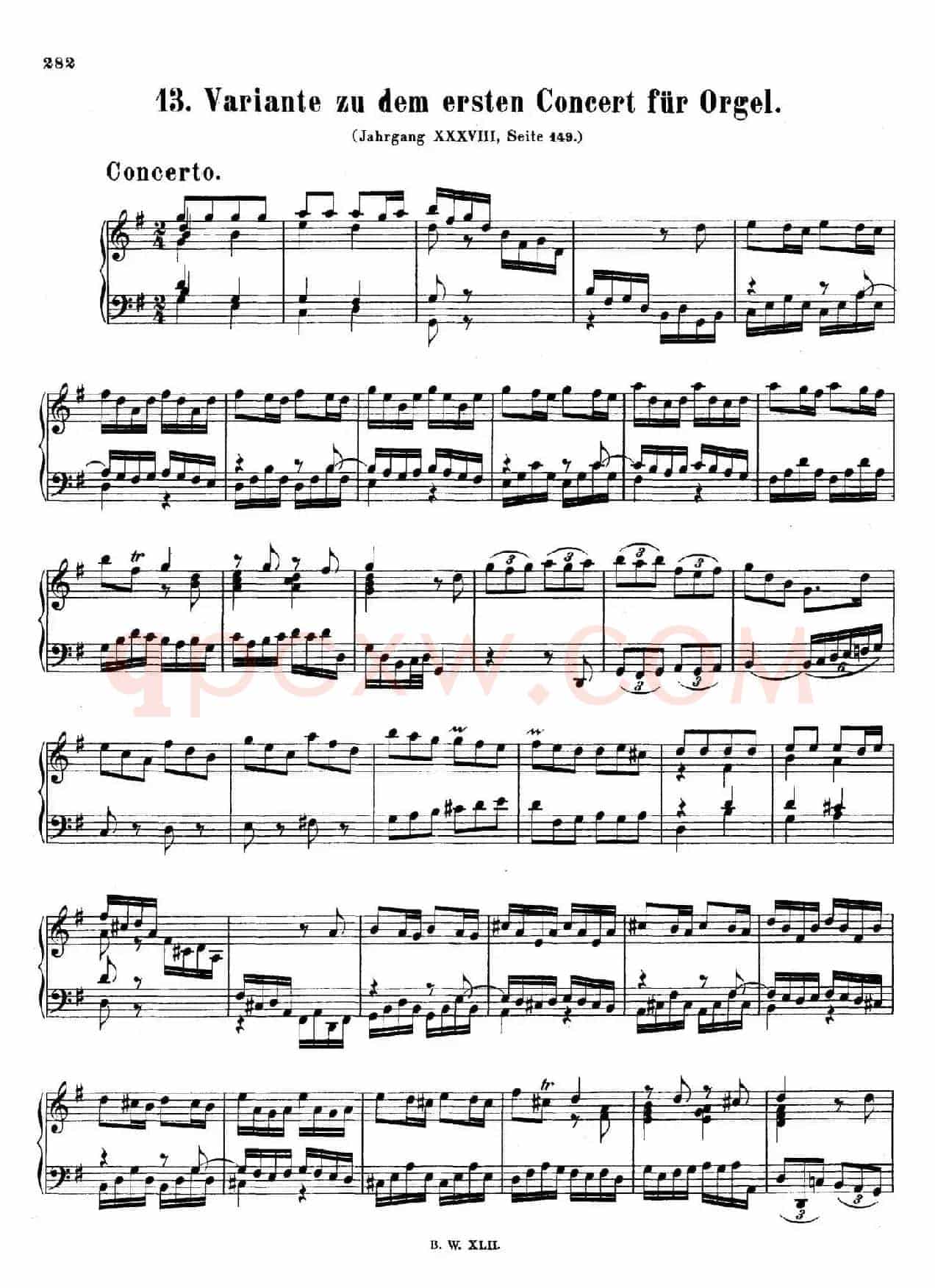 Concerto for Organ in G Major BWV 592(G大调管风琴协奏曲·钢琴独奏版)