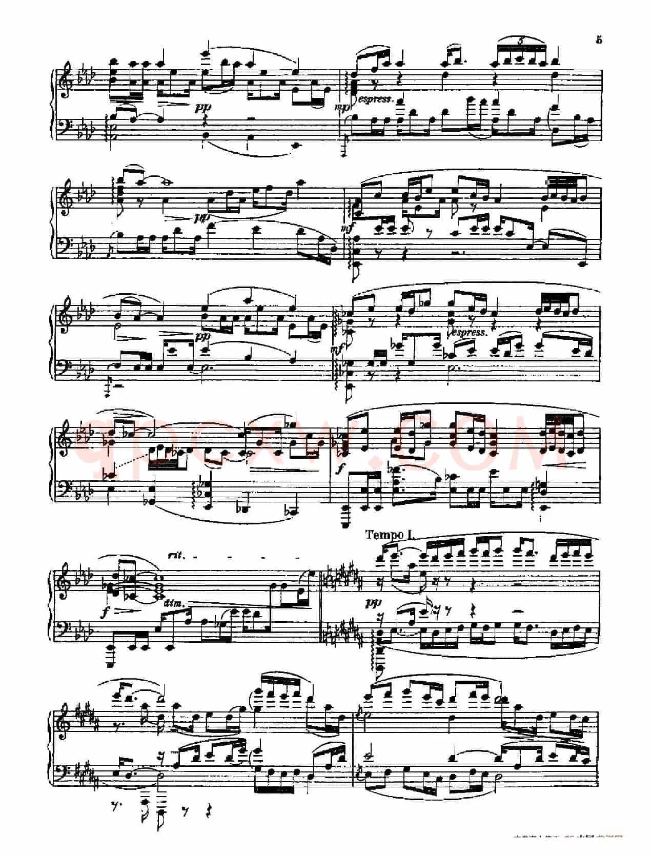 Three Preludes on Gregorian Melodies(三首格里高利圣咏前奏曲 1. 很慢的慢板)