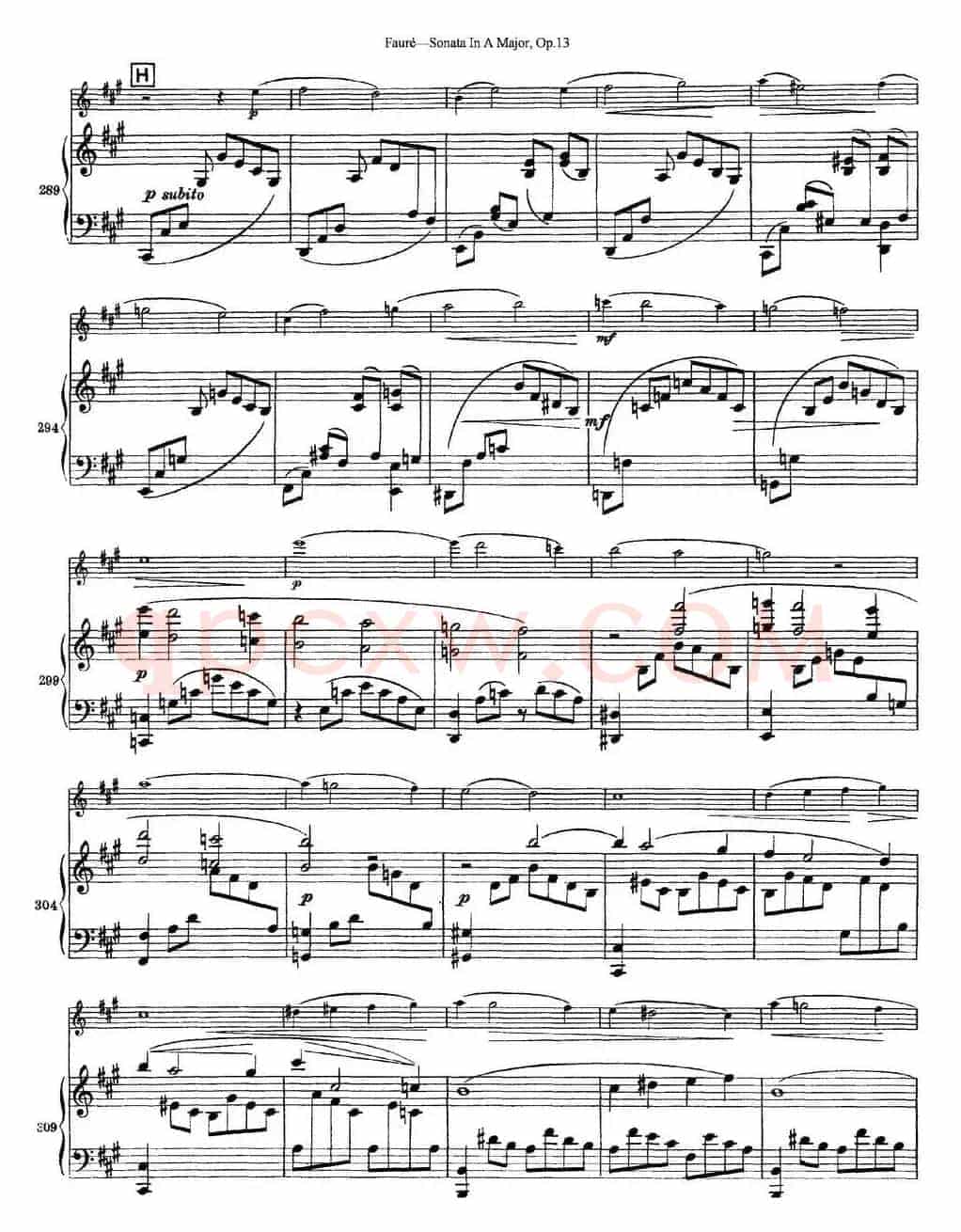 Violin Sonata No.1 Op.13（小提琴+钢琴伴奏）
