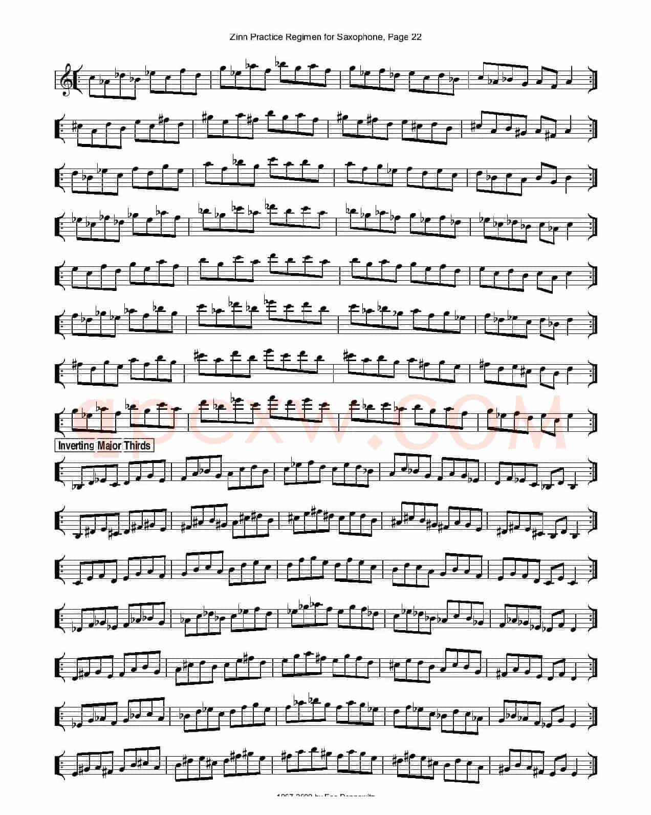ZinnRegimenSax2009练习曲