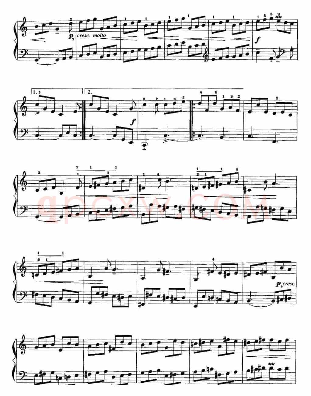 手风琴复调作品：吉格（选自第二英国组曲）