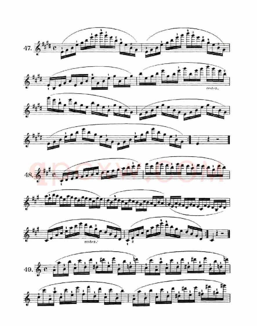 School of Mechanism,Op.74（小提琴技巧 作品.74）