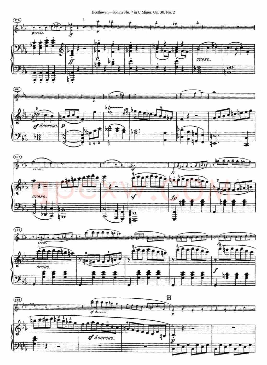 Violin Sonata No.7 in C Minor Op.30 No.2（小提琴+钢琴伴奏）