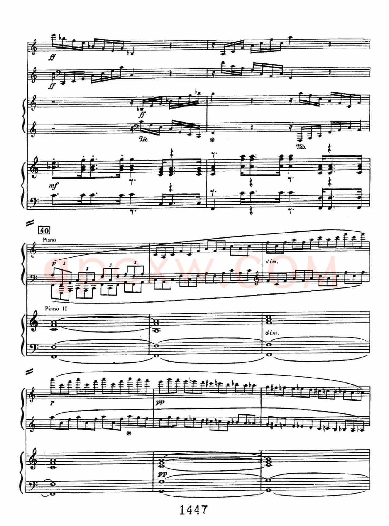 Triple Concerto in C Major Op.56(C大调三重协奏曲·双钢琴·Ⅰ)
