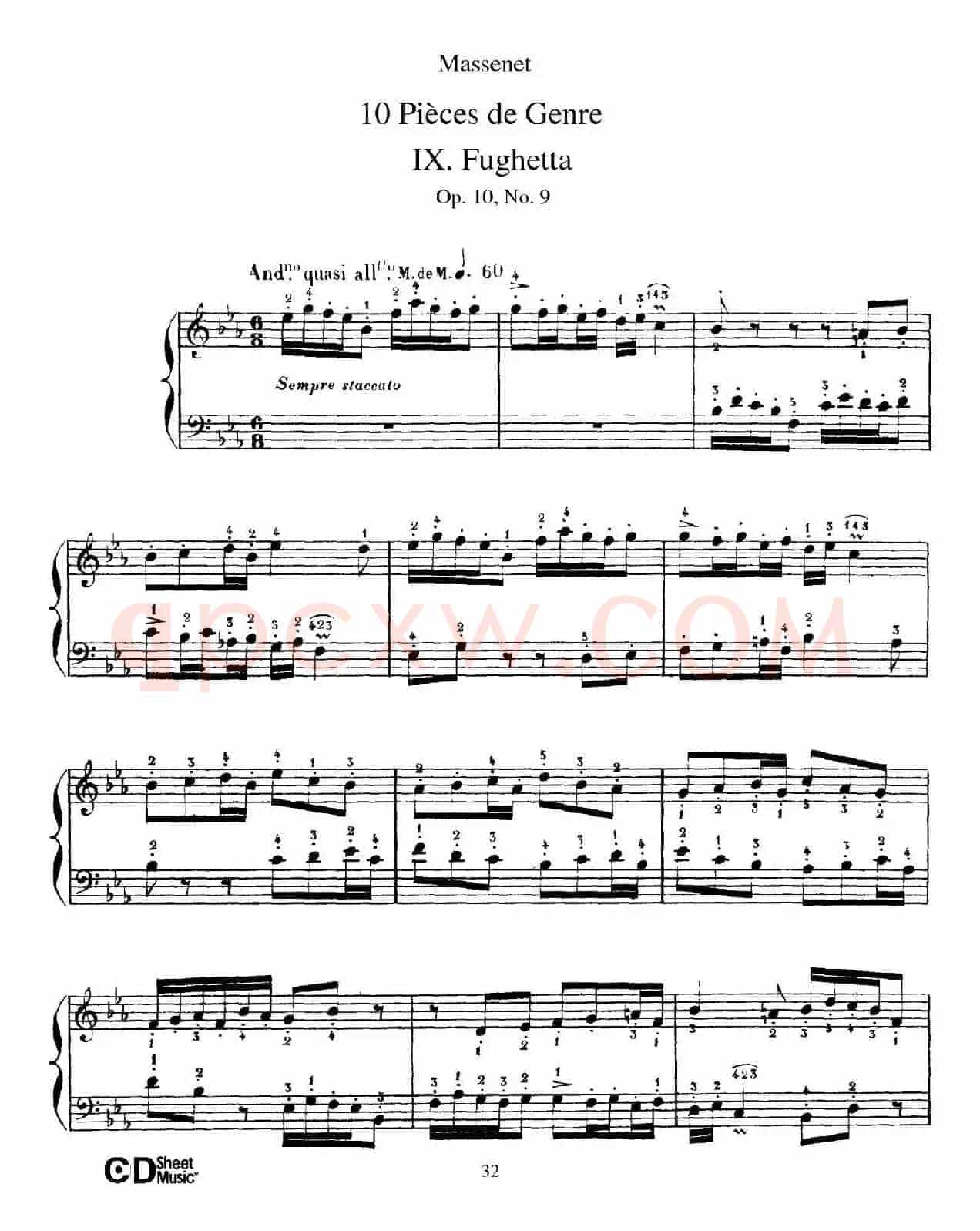 Dix Pièces de Genre Op.10(10首个性小品·Ⅸ)