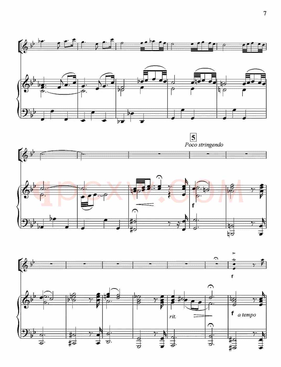 Adagio for Strings & Organ（柔板）（小提琴+钢琴伴奏）