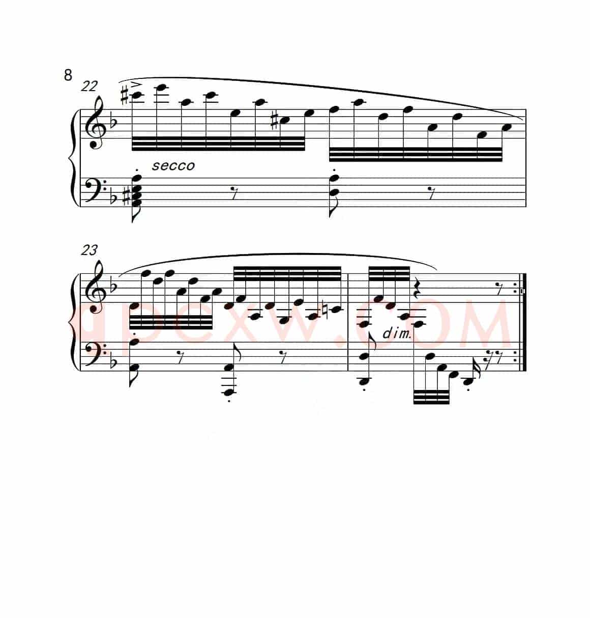 第六级 练习曲（中国音乐学院钢琴考级作品1~6级）