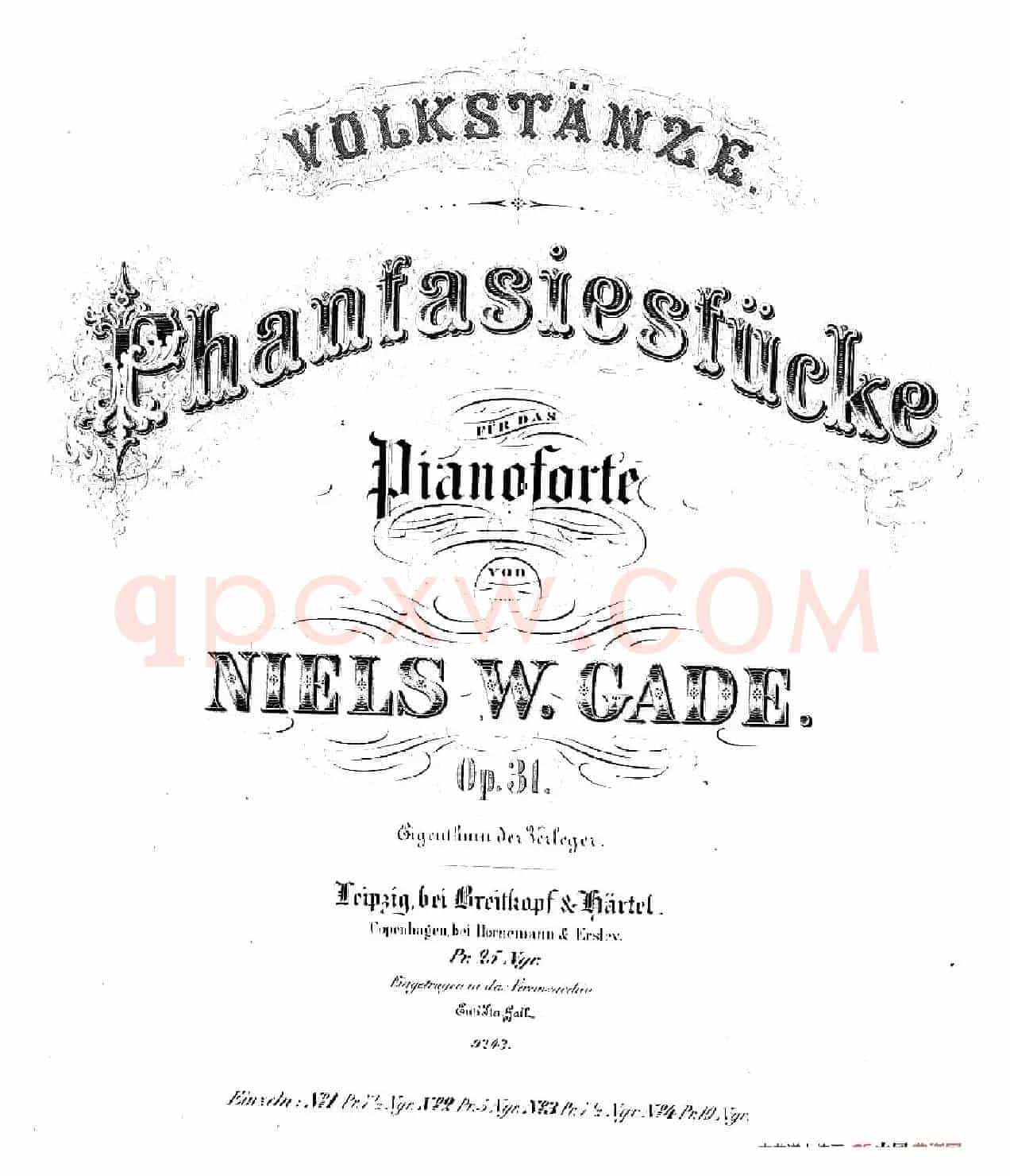Phantasiestücke Op.31(幻想曲集·3. 升c小调)