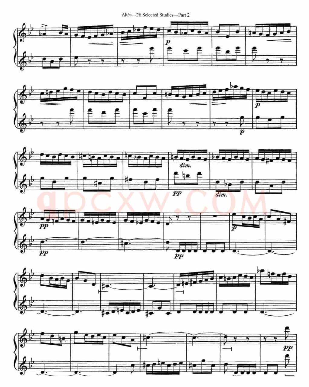 阿尔泰斯26首精选长笛练习曲（NO.22）