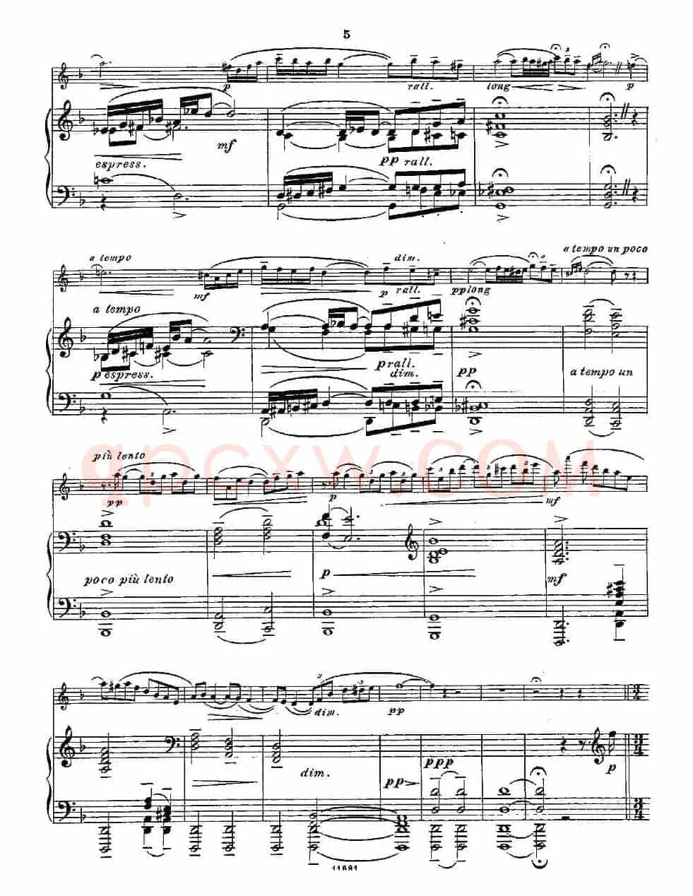 Fantaisies nationales. Op. 59, 4. （长笛+钢琴伴奏）