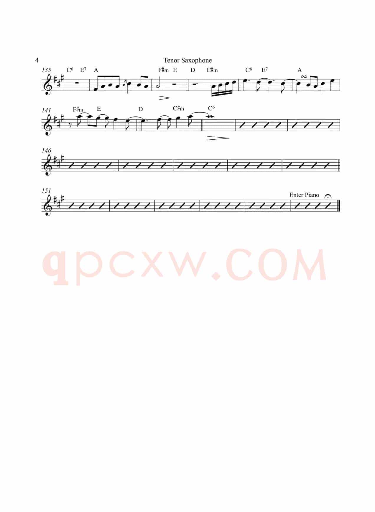 The First Noel（次中音萨克斯）