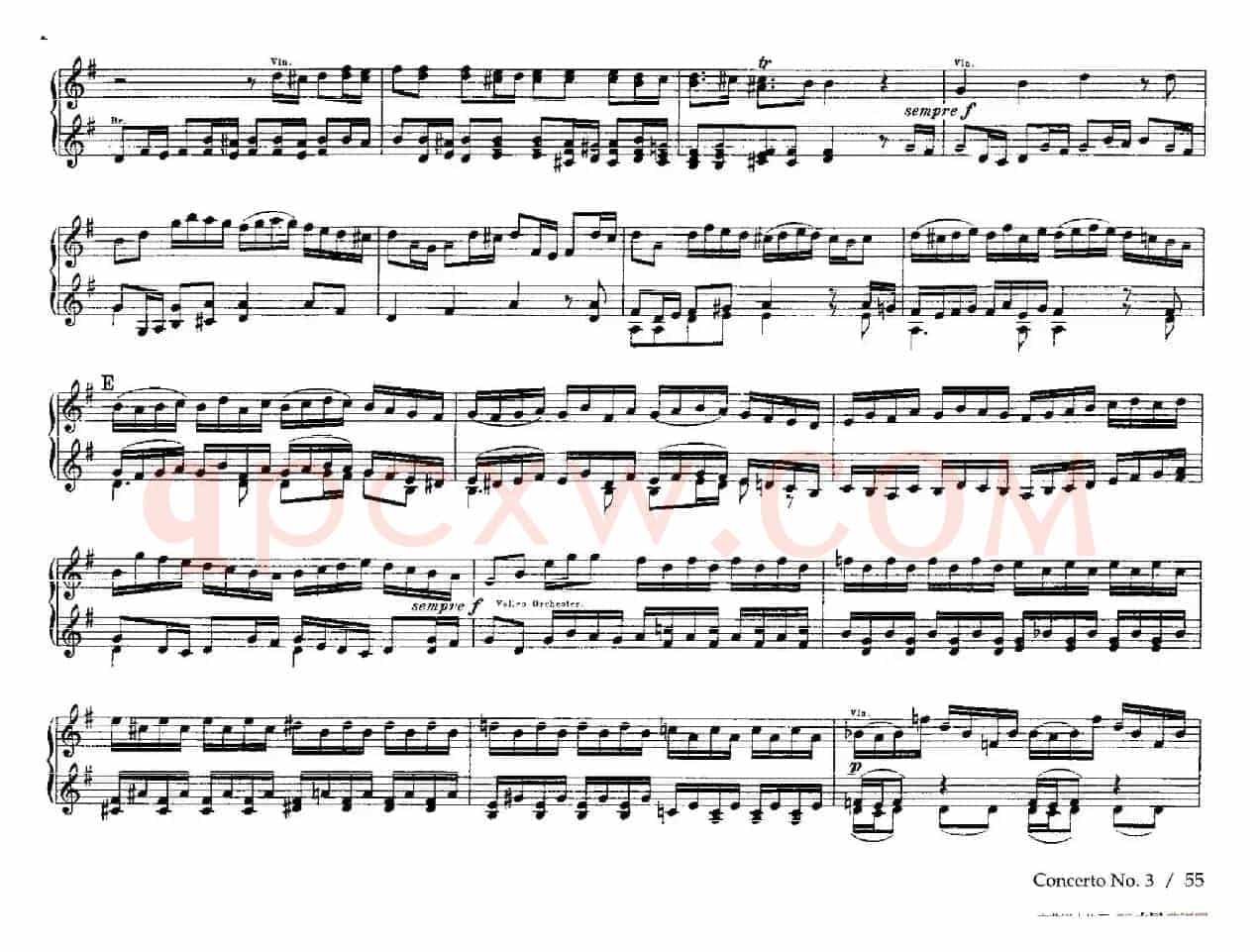 Brandenburg Concerto No.3 in G Major BWV.1048（G大调第三勃兰登堡协奏曲·四手联弹版）