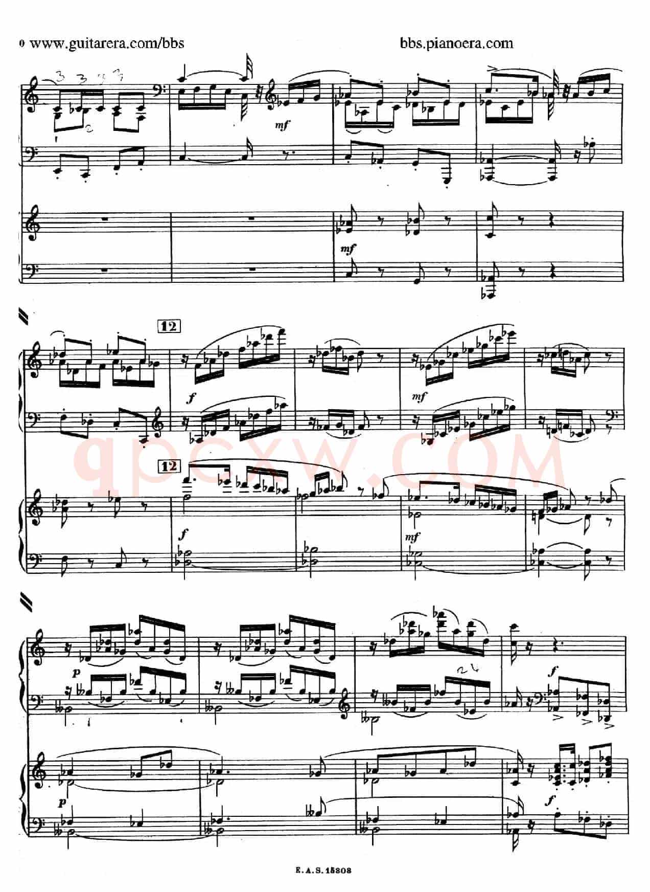 Piano Concerto in c-sharp Minor (升c小调钢琴协奏曲·第一乐章)