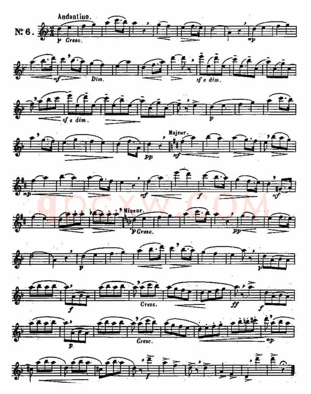 二十首练习曲作品131号（NO.6）