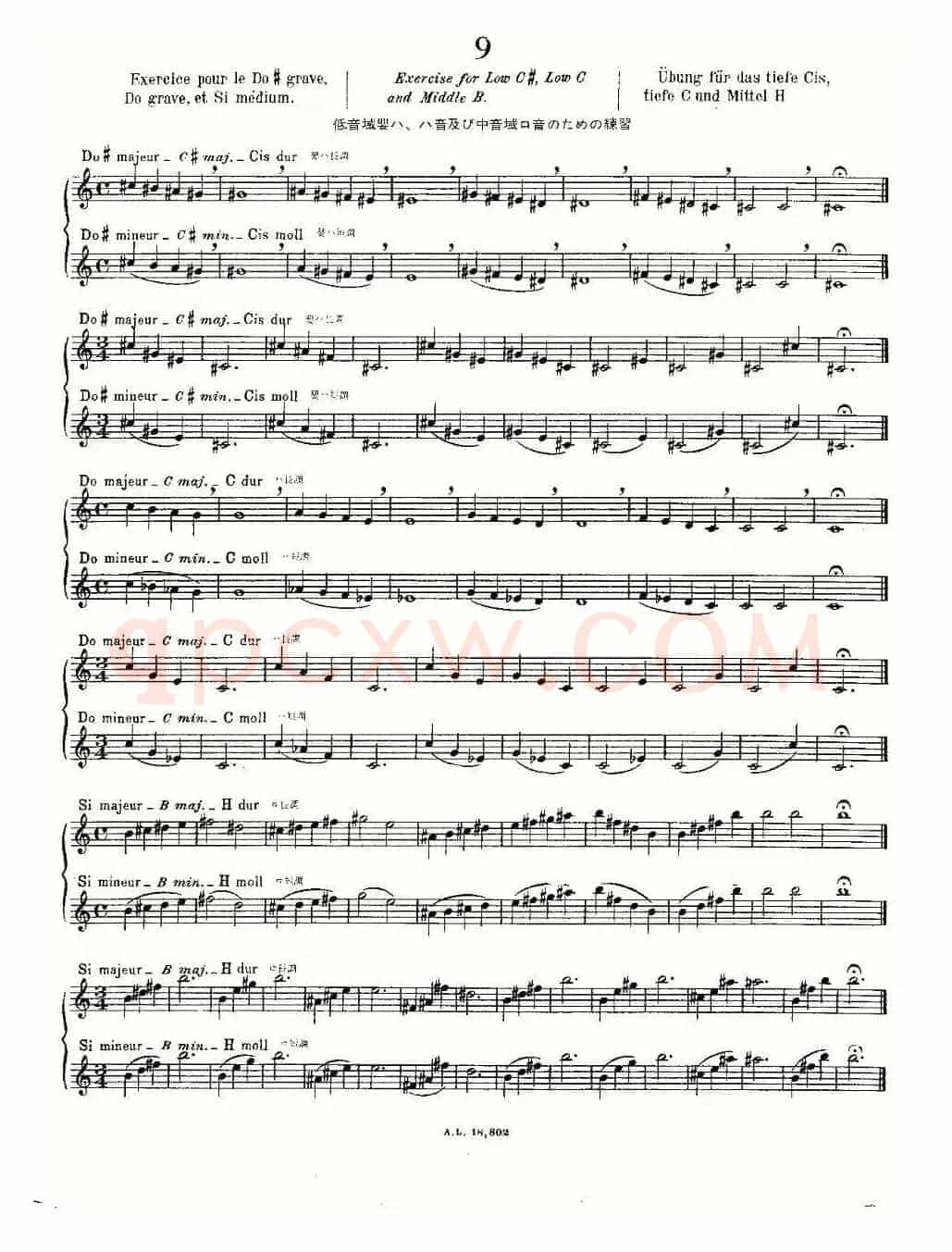初级练习之9（Alphonse Ludec - Debutant Flutiste）