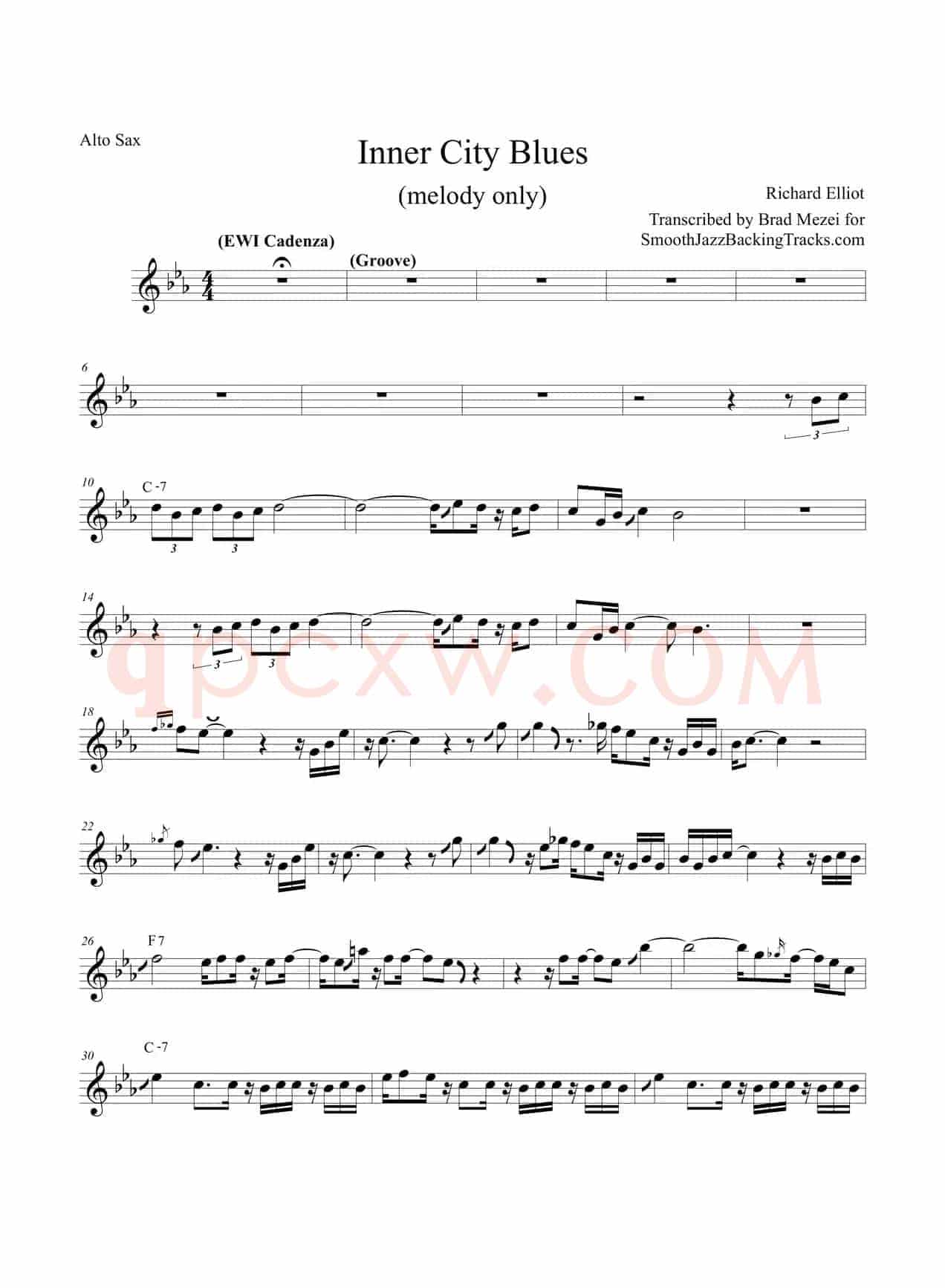 Inner City Blues（中音萨克斯）