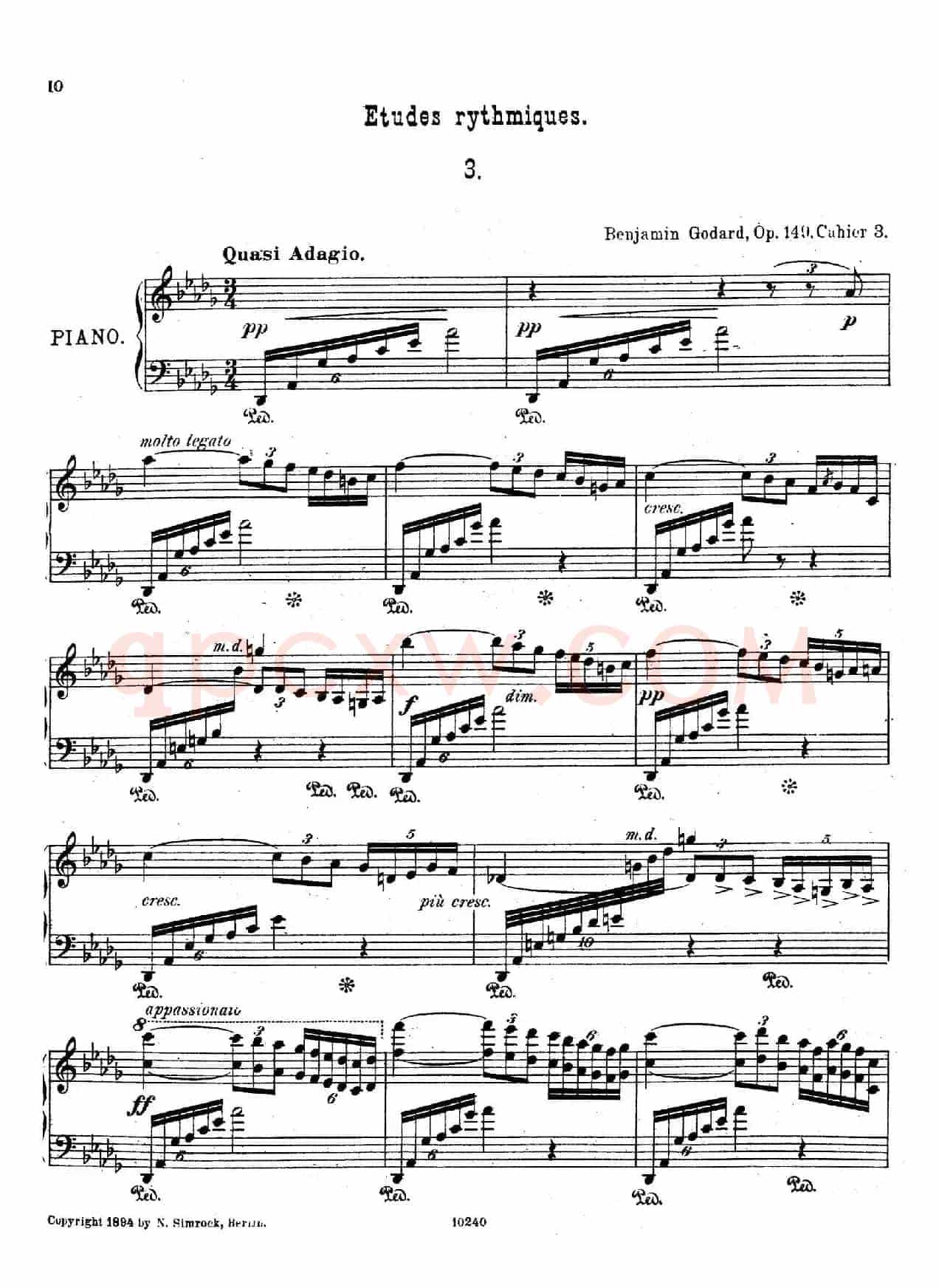 Etudes Rythmiques Op.149(节奏练习曲集)(3)
